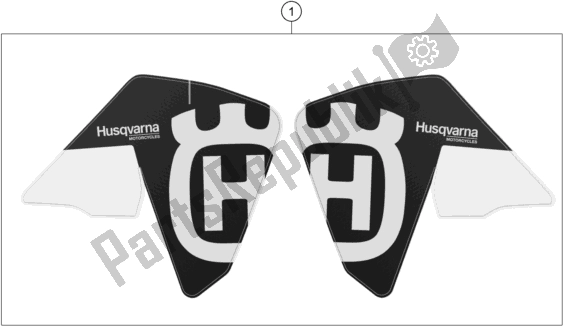 All parts for the Decal of the Husqvarna 701 Enduro LR EU 2020