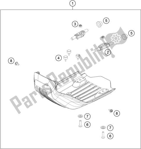 Todas las partes para Protector Del Motor de Husqvarna 701 Enduro LR EU 2020