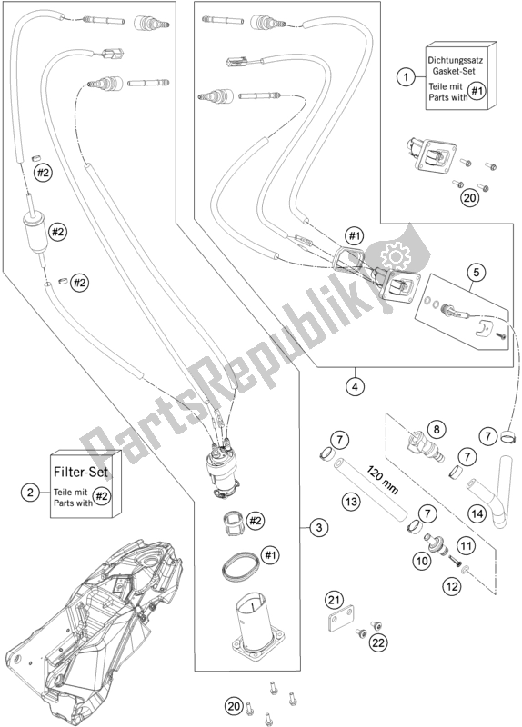 Toutes les pièces pour le Pompe à Essence du Husqvarna 701 Supermoto EU 2017