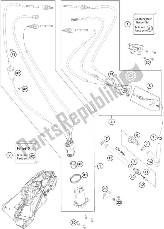 All parts for the Fuel Pump of the Husqvarna 701 Supermoto EU 2018