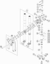 forcella anteriore, pinza tripla