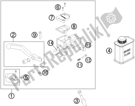 Tutte le parti per il Front Brake Control del Husqvarna EE 5 EU 2022