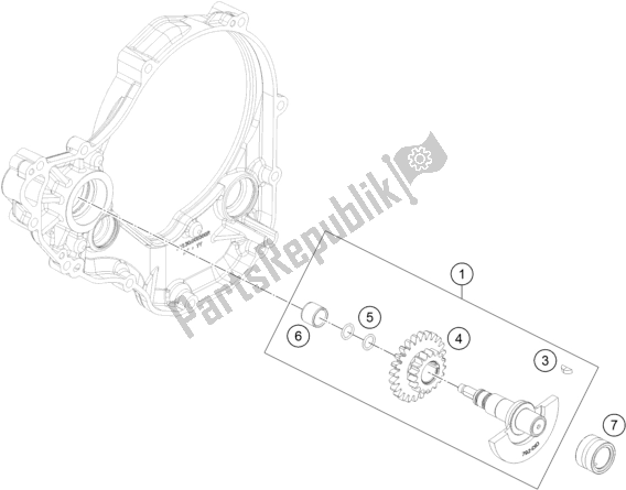 Todas las partes para Eje Equilibrador de Husqvarna FC 250 EU 2016