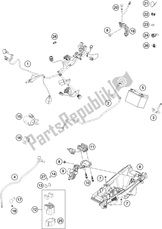 Wszystkie części do Wi? Zka Przewodów Husqvarna FC 250 EU 2022