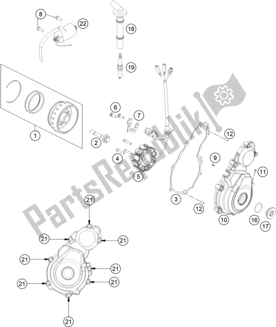 All parts for the Ignition System of the Husqvarna FC 350 EU 2022