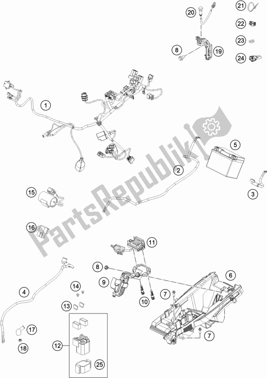 Toutes les pièces pour le Faisceau De Câblage du Husqvarna FC 450 EU 2020