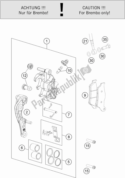 Tutte le parti per il Pinza Freno Anteriore del Husqvarna FC 450 EU 2022