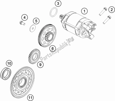 Todas las partes para Arrancador Eléctrico de Husqvarna FC 450 Rockstar Edition US 2020