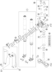 forcella anteriore, pinza tripla