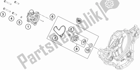 Toutes les pièces pour le Pompe à Eau du Husqvarna FE 250 2019