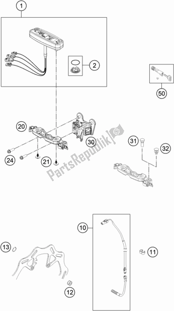 Wszystkie części do Instrumenty / System Zamków Husqvarna FE 250 EU 2017