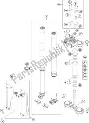 forcella anteriore, pinza tripla