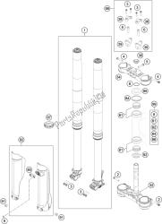 forcella anteriore, pinza tripla