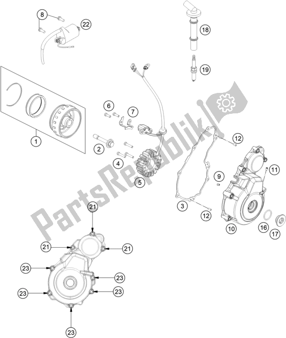 Tutte le parti per il Sistema Di Accensione del Husqvarna FE 350 Rockstar Edition EU 2021