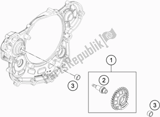 Todas las partes para Eje Equilibrador de Husqvarna FE 450 2018