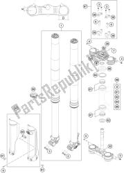 forcella anteriore, pinza tripla