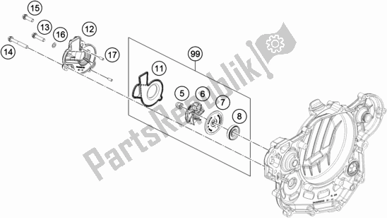 Wszystkie części do Pompa Wodna Husqvarna FE 450 EU 2019