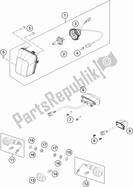 Todas las partes para Sistema De Iluminación de Husqvarna FE 450 EU 2020