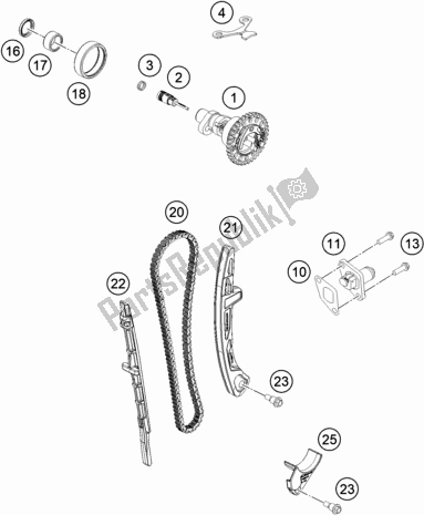 Toutes les pièces pour le Commande De Synchronisation du Husqvarna FE 450 EU 2020