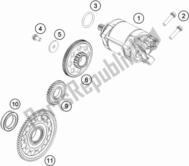 Toutes les pièces pour le Démarreur électrique du Husqvarna FE 450 EU 2021