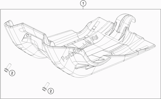 Todas las partes para Protector Del Motor de Husqvarna FE 450 EU 2021