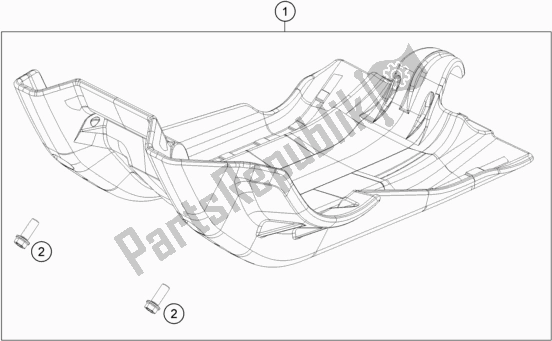 Toutes les pièces pour le Protection Moteur du Husqvarna FE 450 EU 2022