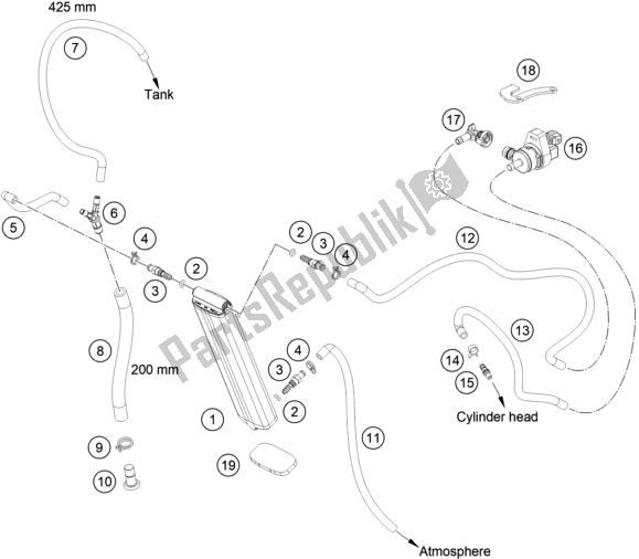 Toutes les pièces pour le Cartouche évaporative du Husqvarna FE 450 EU 2022