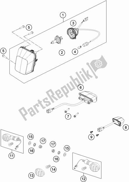 Toutes les pièces pour le Système D'éclairage du Husqvarna FE 450 EU 2022