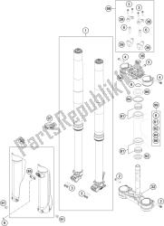 FRONT FORK, TRIPLE CLAMP