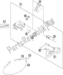 pinza de freno trasero