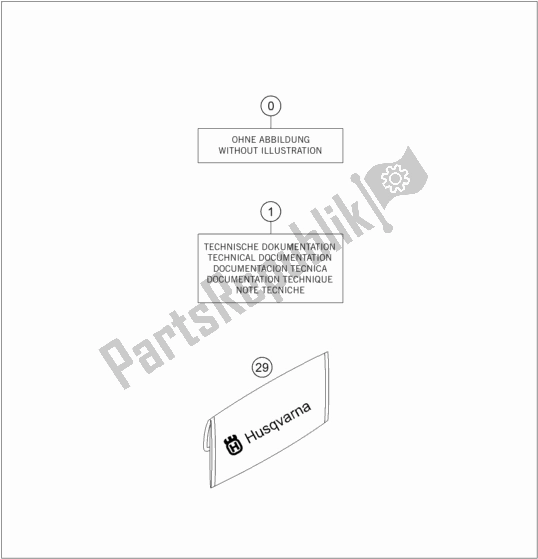 All parts for the Seperate Enclosure of the Husqvarna FE 501 EU 2019