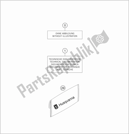 Tutte le parti per il Seperate Enclosure del Husqvarna FE 501 EU 2021