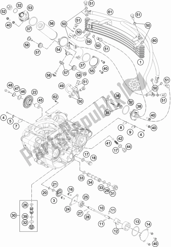 Tutte le parti per il Sistema Di Lubrificazione del Husqvarna FR 450 Rally 2017