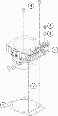 All parts for the Cylinder of the Husqvarna FR 450 Rally EU 2020