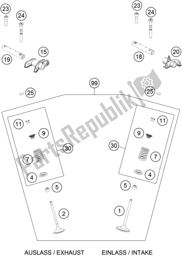 Toutes les pièces pour le Entraînement De Soupape du Husqvarna FS 450 2020