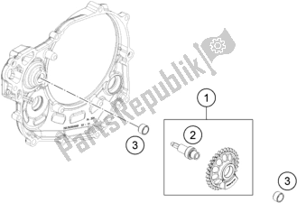 All parts for the Balancer Shaft of the Husqvarna FS 450 EU 2017