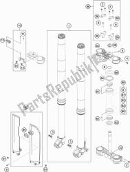 forcella anteriore, pinza tripla