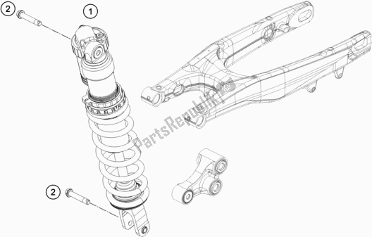 Alle onderdelen voor de Schokdemper van de Husqvarna FS 450 EU 2021