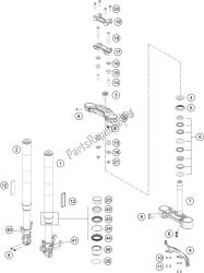 forcella anteriore, pinza tripla