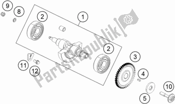 All parts for the Balancer Shaft of the Husqvarna Svartpilen 401-B. D. 2020