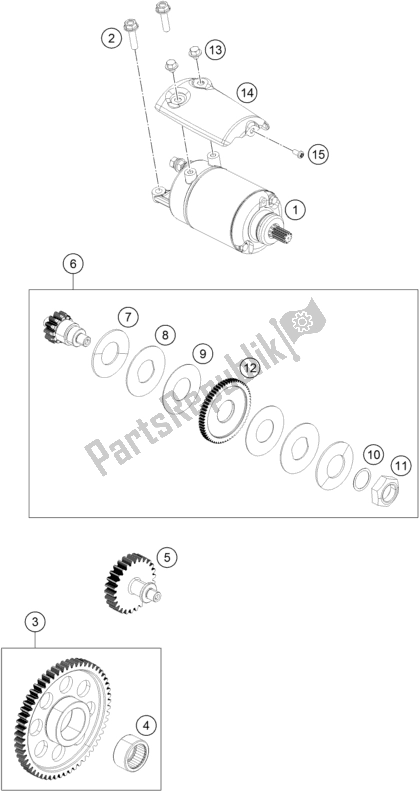 Tutte le parti per il Avviamento Elettrico del Husqvarna Svartpilen 401 EU 2018