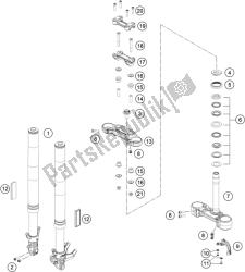 forcella anteriore, pinza tripla