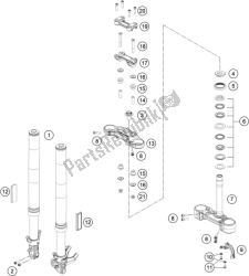 forcella anteriore, pinza tripla