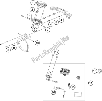 Tutte le parti per il Strumenti / Sistema Di Blocco del Husqvarna Svartpilen 401 EU 2019