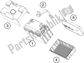 Todas as partes de Bateria do Husqvarna Svartpilen 401 EU 2021