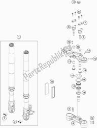 FRONT FORK, TRIPLE CLAMP