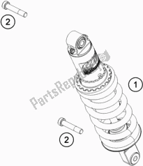 Todas las partes para Amortiguador de Husqvarna Svartpilen 701 EU 2019