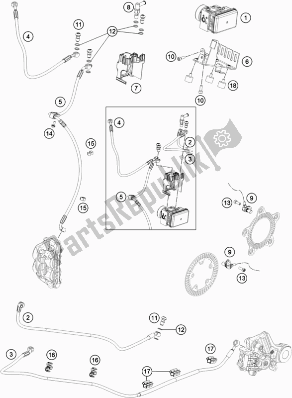 Wszystkie części do System Przeciwblokuj? Cy Abs Husqvarna Svartpilen 701 Style EU 2019