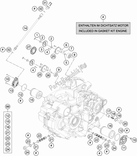 Wszystkie części do Uk? Ad Smarowania Husqvarna Svartpilen 701 Style EU 2019