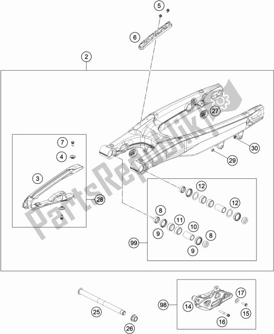 Wszystkie części do Rami? Wahad? Owe Husqvarna TC 125 2020